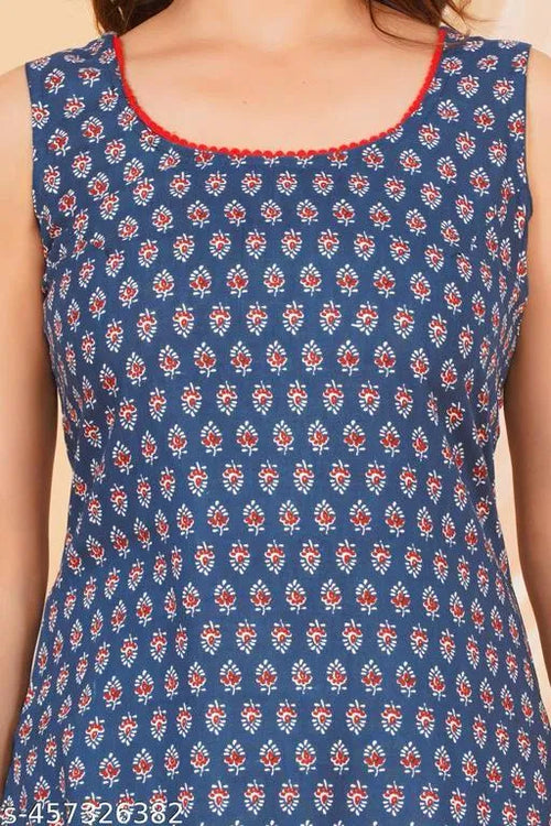 DAILY WEAR KURTI/REGULAR KURTI/FANCY KURTI/CASUAL SLEEVELESS KURTI